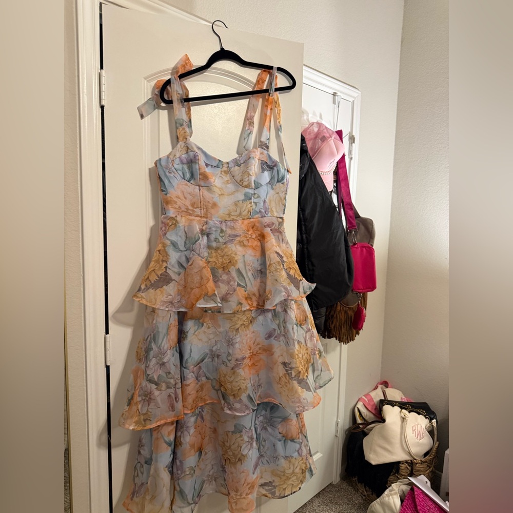 Lulu's Multicolor Floral Dress